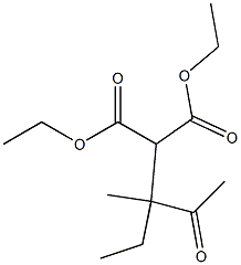 2-(1-Methyl-1-acetylpropyl)propanedioic acid diethyl ester 구조식 이미지