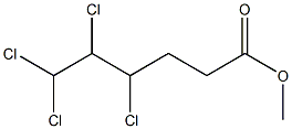 4,5,6,6-Tetrachlorohexanoic acid methyl ester 구조식 이미지