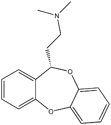 (S)-N,N-Dimethyl-11H-dibenzo[b,e][1,4]dioxepin-11-ethanamine 구조식 이미지