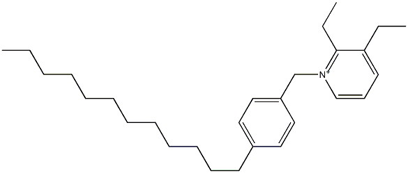 1-(4-Dodecylbenzyl)-2,3-diethylpyridinium 구조식 이미지