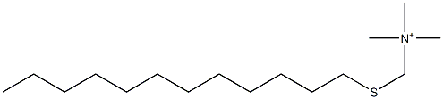 (Dodecylthio)-N,N,N-trimethylmethanaminium 구조식 이미지