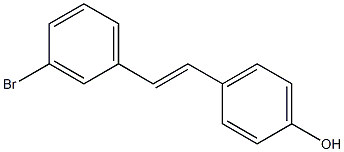 4-[(E)-2-(3-Bromophenyl)ethenyl]phenol Structure