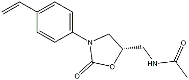 (5S)-5-Acetylaminomethyl-3-[4-ethenylphenyl]oxazolidin-2-one Structure