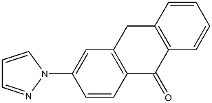 3-(1H-Pyrazol-1-yl)anthrone Structure