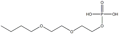 Phosphoric acid dihydrogen 2-(2-butoxyethoxy)ethyl ester Structure
