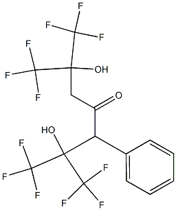 2,6-Bis(trifluoromethyl)-2,6-dihydroxy-1,1,1,7,7,7-hexafluoro-3-phenyl-4-heptanone Structure