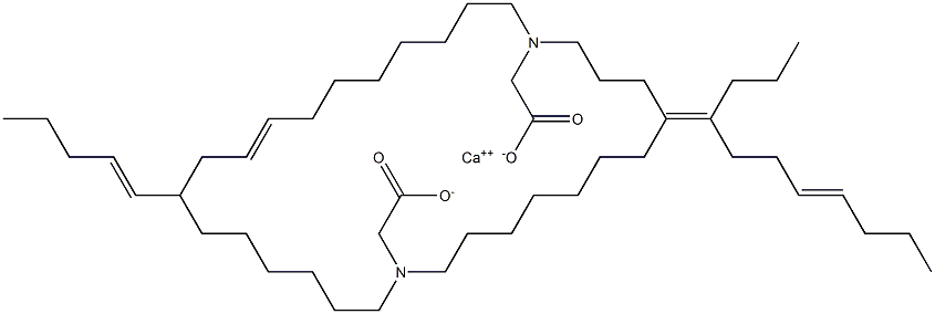 Bis[N,N-di(8-dodecenyl)glycine]calcium salt Structure