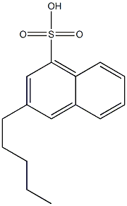 3-Pentyl-1-naphthalenesulfonic acid Structure