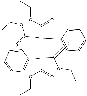 1,2-Diphenylethane-1,1,2,2-tetracarboxylic acid tetraethyl ester Structure