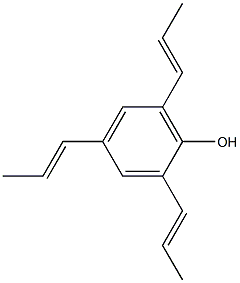 2,4,6-Tri(1-propenyl)phenol Structure