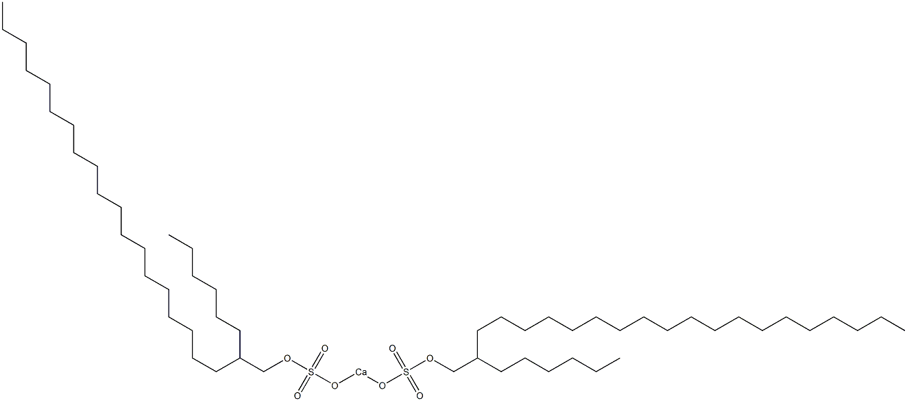 Bis(2-hexylhenicosyloxysulfonyloxy)calcium Structure
