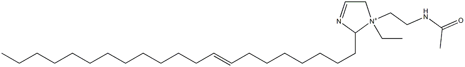 1-[2-(Acetylamino)ethyl]-1-ethyl-2-(8-henicosenyl)-3-imidazoline-1-ium 구조식 이미지