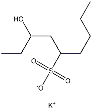 3-Hydroxynonane-5-sulfonic acid potassium salt Structure