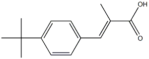 2-Methyl-3-(4-tert-butylphenyl)acrylic acid Structure