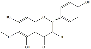 (2R)-6-Methoxy-4',3,5,7-tetrahydroxyflavanone Structure