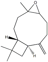 (1R,10S)-4,12,12-Trimethyl-9-methylene-5-oxatricyclo[8.2.0.04,6]dodecane Structure