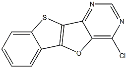 4-Chloro[1]benzothieno[2',3':4,5]furo[3,2-d]pyrimidine 구조식 이미지