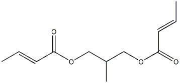 Biscrotonic acid 2-methyl-1,3-propanediyl ester Structure