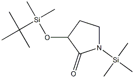 3-(tert-butyldimethylsilyloxy)-1-trimethylsilylpyrrolidin-2-one 구조식 이미지