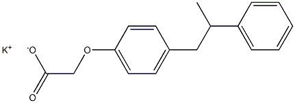 2-[4-(2-Phenylpropyl)phenoxy]acetic acid potassium salt 구조식 이미지