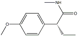 [R,(-)]-2-(p-Methoxyphenyl)-N-methylbutyramide 구조식 이미지