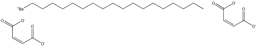 Bis(maleic acid 1-octadecyl)barium salt Structure