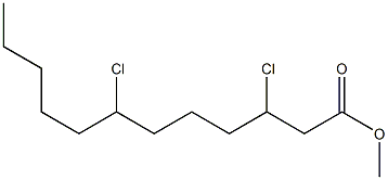 3,7-Dichlorododecanoic acid methyl ester 구조식 이미지