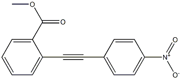 2-(4-Nitrophenylethynyl)benzoic acid methyl ester 구조식 이미지