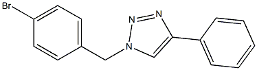 1-(4-Bromobenzyl)-4-phenyl-1H-1,2,3-triazole 구조식 이미지