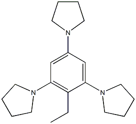 1,1',1''-(2-Ethylbenzene-1,3,5-triyl)tris(pyrrolidine) Structure