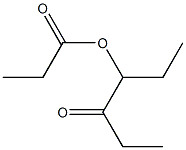Propionic acid 1-ethyl-2-oxobutyl ester 구조식 이미지