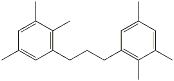 3,3'-(1,3-Propanediyl)bis(1,2,5-trimethylbenzene) 구조식 이미지