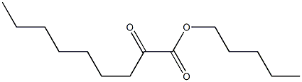 2-Ketopelargonic acid pentyl ester 구조식 이미지