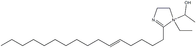 1-Ethyl-2-(5-hexadecenyl)-1-(1-hydroxyethyl)-2-imidazoline-1-ium Structure