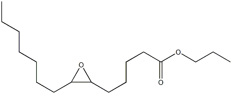 6,7-Epoxymyristic acid propyl ester 구조식 이미지