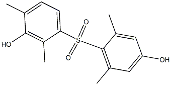 3,4'-Dihydroxy-2,2',4,6'-tetramethyl[sulfonylbisbenzene] Structure