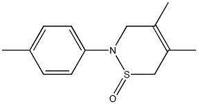 2-(4-Methylphenyl)-4,5-dimethyl-3,6-dihydro-2H-1,2-thiazine 1-oxide Structure