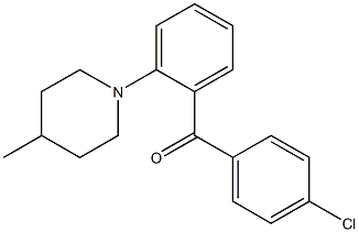 4'-Chloro-2-(4-methyl-1-piperidinyl)benzophenone Structure