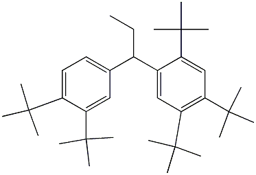 1-(2,4,5-Tri-tert-butylphenyl)-1-(3,4-di-tert-butylphenyl)propane 구조식 이미지