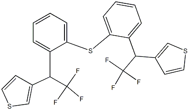 [2,2,2-Trifluoro-1-(3-thienyl)ethyl]phenyl sulfide Structure