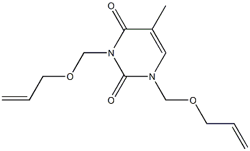 1,3-Bis(2-propenyloxymethyl)-5-methyluracil 구조식 이미지