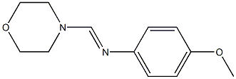 N-(Morpholinomethylene)-4-methoxyaniline 구조식 이미지