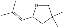 3,3-Dimethyl-5-(2-methyl-1-propenyl)tetrahydrofuran 구조식 이미지