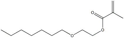 Methacrylic acid 2-heptyloxyethyl ester 구조식 이미지