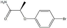 [R,(-)]-2-(p-Bromophenoxy)propionamide Structure