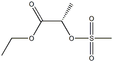 [S,(-)]-2-[(Methylsulfonyl)oxy]propionic acid ethyl ester 구조식 이미지