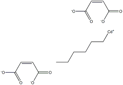 Bis(maleic acid 1-hexyl)cadmium salt Structure