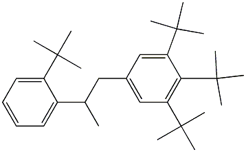 1-(3,4,5-Tri-tert-butylphenyl)-2-(2-tert-butylphenyl)propane Structure