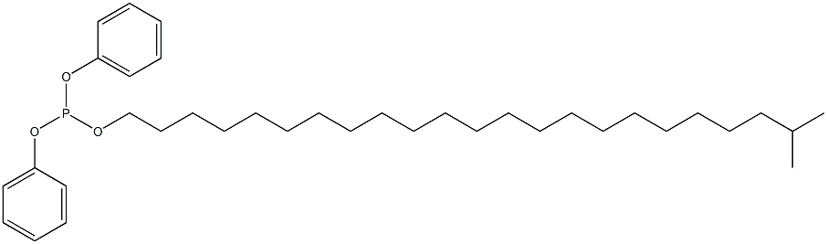 Phosphorous acid diphenyl 22-methyltricosyl ester 구조식 이미지