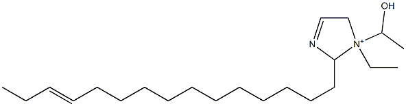 1-Ethyl-1-(1-hydroxyethyl)-2-(12-pentadecenyl)-3-imidazoline-1-ium Structure